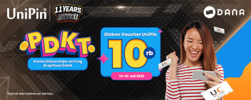 PDKT Promo Diskon Kejar unTung - Diskon UniPin Voucher di Aplikasi DANA